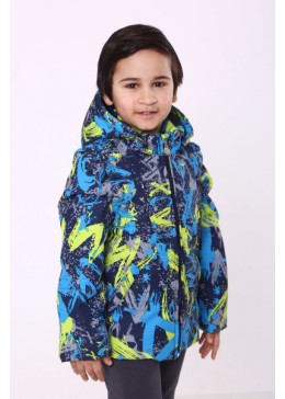 Модный карапуз синяя куртка-жилет для мальчика 03-01083-0